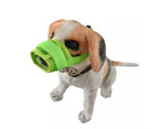 Centaurus Adjustable Pet Puppy Mouth Cover Mask Pure Color Anti Biting Soft Dog Muzzle-Green S