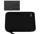 Large Double Layer Data Cable Storage Bag - Black