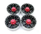 4Pcs/Set 1.9 Inch Aluminum Alloy Wheel Rims Car Upgrade Parts for 1/10 Crawl Car Black