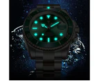 LIGE New Watch Men Automatic Mechanical Tourbillon Clock Fashion Sport Diving Watch 100ATM Waterproof Luminous Watches Mens