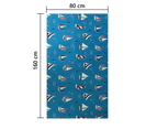 Printed Double Sided Fleece Beach Towel - Blue SailingOutdoors and Sports