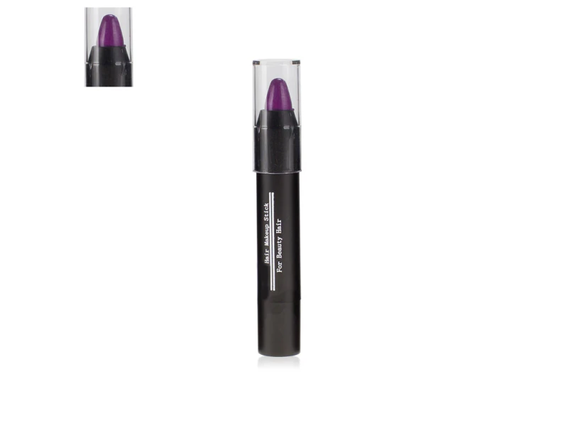 3.5g Hair Dye Pen High Saturation Quick Dye Portable Hair Touch up Chalk Makeup Accessories-Purple