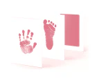 Baby Handprint Footprint Pads Stamp Inkpad Memorial Souvenir DIY - Pink