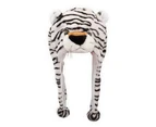 Plush Hat with Earflaps Washable Movable Ears Animal Cap Costume Supplies - 10