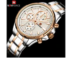 NAVIFORCE Classic Casual Business Male Watches Stainless Steel Waterproof Wristwatch Quartz Date Display Clock Relogio Masculino