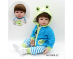 NPK 47CM Silicone Reborn Super Baby Lifelike Toddler Baby Bonecas Kid Doll Bebes Reborn Brinquedos Reborn Toys For Kids Gifts