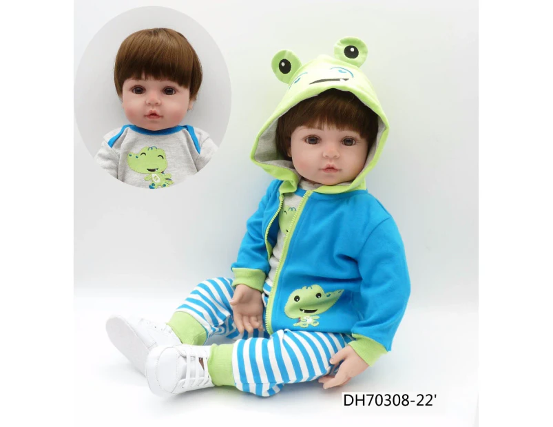 NPK 47CM Silicone Reborn Super Baby Lifelike Toddler Baby Bonecas Kid Doll Bebes Reborn Brinquedos Reborn Toys For Kids Gifts