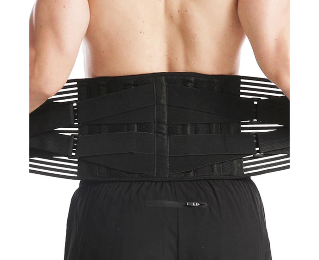 Air Mesh Back Brace For Men Women Lower Back Pain Relief Stays, Adjustable Back Support Belt For Work , Anti-Skid Lumbar Support For Sciatica Scoliosis,I