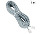 Phone Extension Cord, Telephone Cable with Standard RJ11 Plug-1m