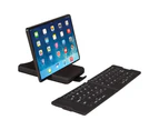 Double Folding Wireless Bluetooth Keyboard, Mini Keyboard Compatible With Ios Ipad