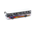 Alloy Mini Simulation Pull Back Car Bus Model Desktop Decor Kids Collectible Toy Random Color