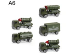 5Pcs/Set Diecast Alloy Military Vehicles Car Inertia Toy Educational Kids Toy