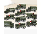 5Pcs/Set Diecast Alloy Military Vehicles Car Inertia Toy Educational Kids Toy