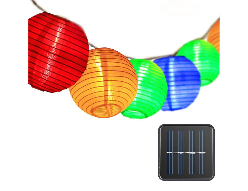 Solar Lantern String Lights Exterior and Interior Decoration Suitable for Garden, Home, Yard-colorful
