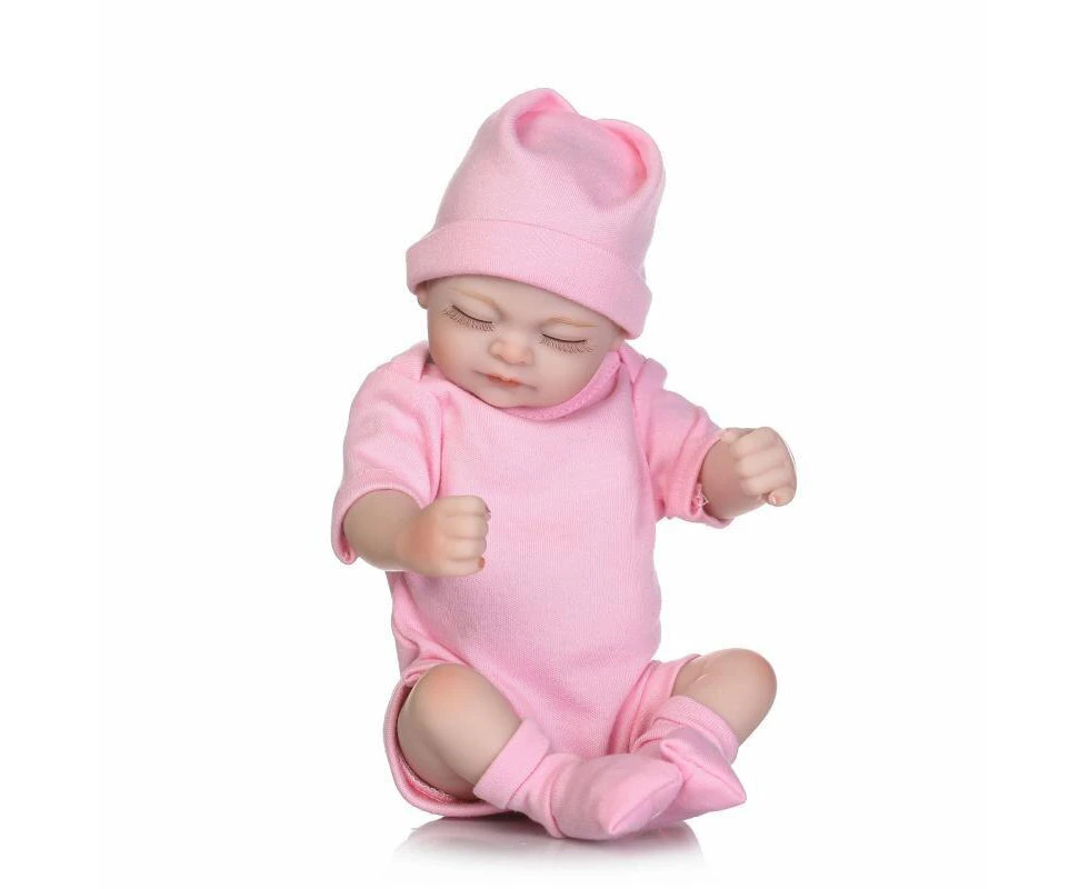 28cm Reborn Doll Mini Cute Silicone Doll Birthday Christmas Gift Reborn Doll  New Born Baby Items Doll