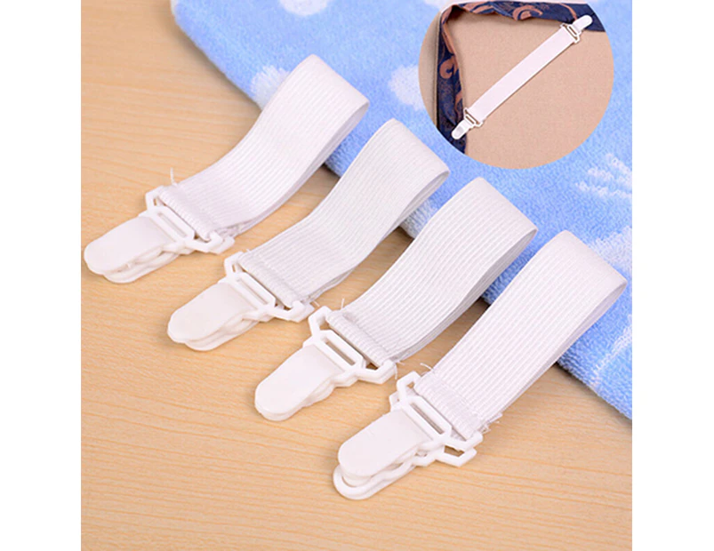 4 Pcs Bed Sheet Mattress Cover Blankets Home Grippers Clip Holder Fasteners Clip