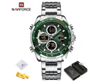 NAVIFORCE New Men's Business Watches Analog Digital Chronograph Waterproof Wristwatch Quartz Calendar Clock Relogio Masculino