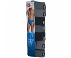 Rio 14 Pack Mens Cotton Plain Hipster Briefs Undies Underwear Grey Black Bulk MXL47W