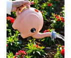 Elephant Shape Water Can Cute Large Capacity Plastic Creative Watering Can for Garden-Orange S