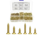 1200 Pieces Self-Tapping Flat Head Cross Small Screws Self-Tapping Cross Small Screws for Small Hinge Antique Self-Tapping Multi