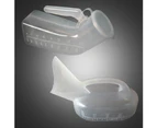 1000ml Kids Adults Mobile Toilet Outdoor Travel Potty Urinal Aid Bottle - Female Transparent