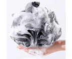 Bath Ball Soft Ergonomically Grip Rich Foam Multifunctional Wash Sponge Bathroom Tool -Black