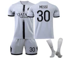 Messi #30 Leo Jersey Ligue 1 Psg 202223 Men's Soccer T-shirts Jersey Set Kids Youths
