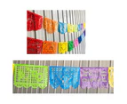 Square Mexican Cinco Festival Dead Theme Party Decor Banner Baby Shower Supplies - 3