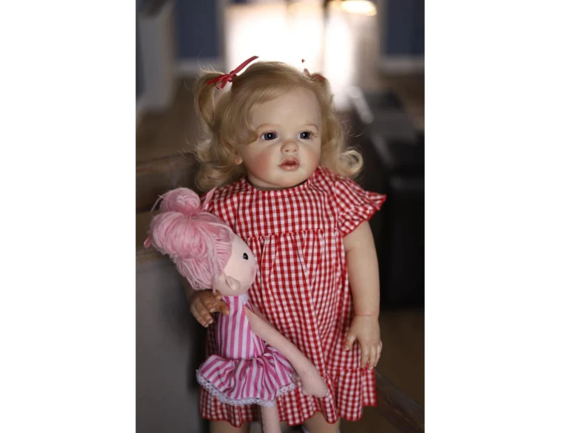 NPK 70CM Already Finished Doll As in Picture Betty Huge Baby Reborn Toddler Girl Doll Princess High Quality Collectible Art Doll