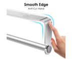 Adhesive Paper Towel Holder Under Cabinet, Black Paper Towel Roll Rack for Kitchen, Bathroom, No Drilling, Stainless Steel, Rust Proof