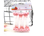 ricm 6Pcs Blowouts Whistles Attractive Fine Workmanship Lightweight Colorful Dots Glitter Party Whistles Cheer Props -Light Pink