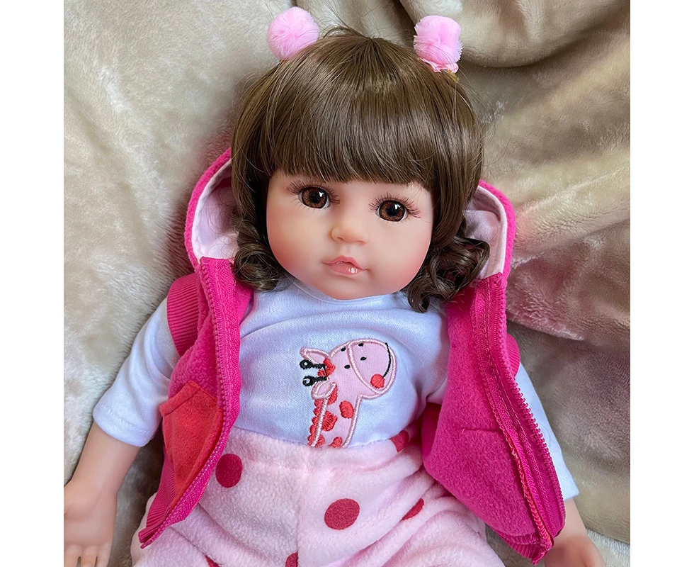 48cm Bebes Reborn Doll Silicone Reborn Baby Doll Adorable Lifelike Toddler Bonecas Girl Menina De Surprice Doll