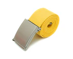 Canvas Belt Unbuckle Easily Unisex Canvas Canvas Web Belt - Yellow