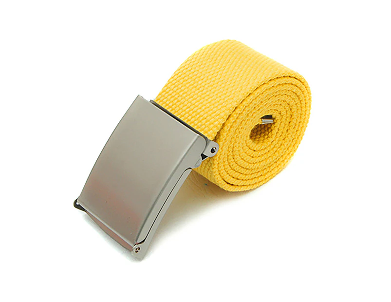 Canvas Belt Unbuckle Easily Unisex Canvas Canvas Web Belt - Yellow