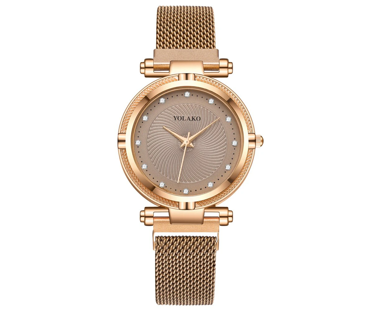 Luxury Creative diamond Dial Women Watches Fashion Rose Gold  Magnet Buckle Ladies Quartz Wristwatches Simple Female Watch Gifts