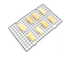 Carbon Steel Non-stick Cooling Grid Biscuit Cookie Pie Bread Cake Baking Rack-Black