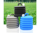 Foldable Large Capacity Water Bucket Container for Outdoor Camping Hiking Picnic White