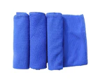 50PCS Blue Microfibre Cloths Car Cleaning Cloth Detailing Towels Washing Duster