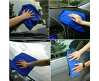 50PCS Blue Microfibre Cloths Car Cleaning Cloth Detailing Towels Washing Duster