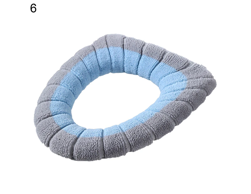 Seat Cushion Soft Texture Keep Warm Fabric Easy Installation Toilet Lid Cover Bathroom Supplies