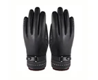 1 Pair Winter Gloves Good Thermal Insulation Sensitive Comfortable Waterproof Touch Screen Gloves for Exercising Style2