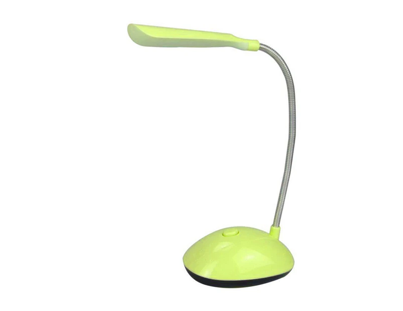 LED Desk Light Eye-protective Battery Operated Plastic Flexible 360 Degree Rotation Desk Night Light for Home - Yellow