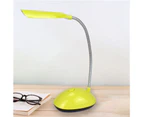 LED Desk Light Eye-protective Battery Operated Plastic Flexible 360 Degree Rotation Desk Night Light for Home - Yellow