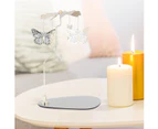 Spinning Candle Holder, Stainless Steel Magnetic Tray Golden Rotating Candlestick Set Auto Rotation Rotary Candle Holder