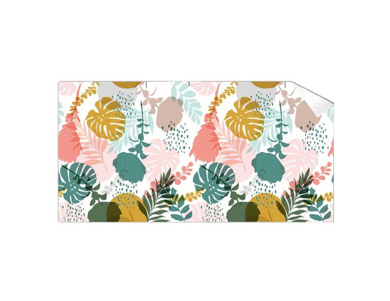 Super Soft Beach Towel Multifunctional Anti-fade Floral/Plant Print Washcloths for Summer H