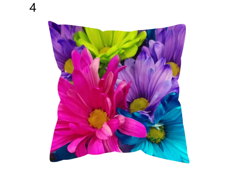 Pillow Cover Soft Touch Dust-proof Polyester Multicoclor Floral Printed Sofa Cushion Slip Case Home Supplies