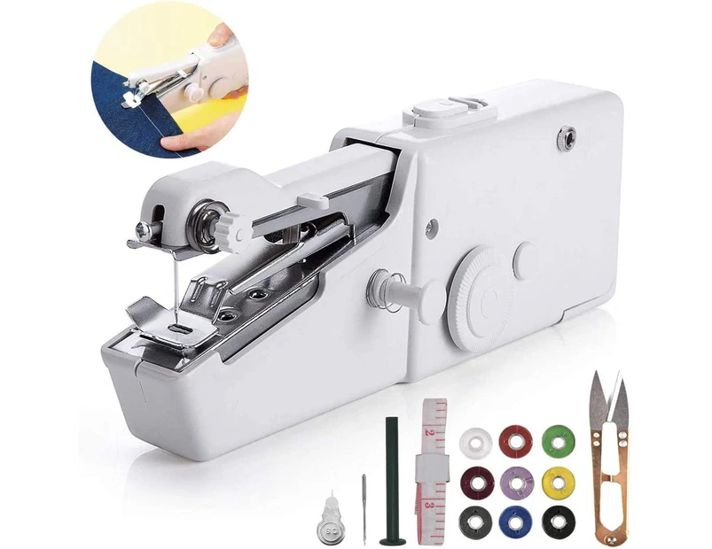 Handheld Sewing Machine, Mini Sewing Machine, Portable Sewing Machine With Sewing Needle for Beginners, Convenience Machine for Travel &Household