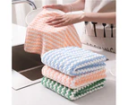 5PCS Microfibre Cleaning Cloth Microfiber Dish Car Glass Kitchen Towel Washing Rag Mix Color