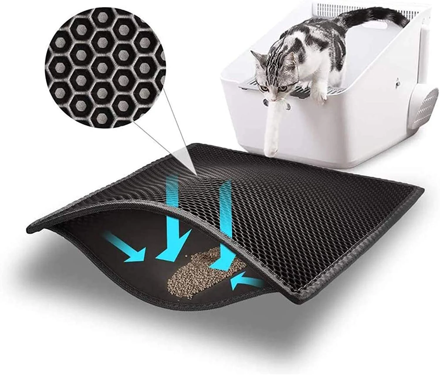 Cat Pads Garbage Packing Size 12" X 12" Honeycomb Double Layer Design Waterproof And Urine Resistant Material