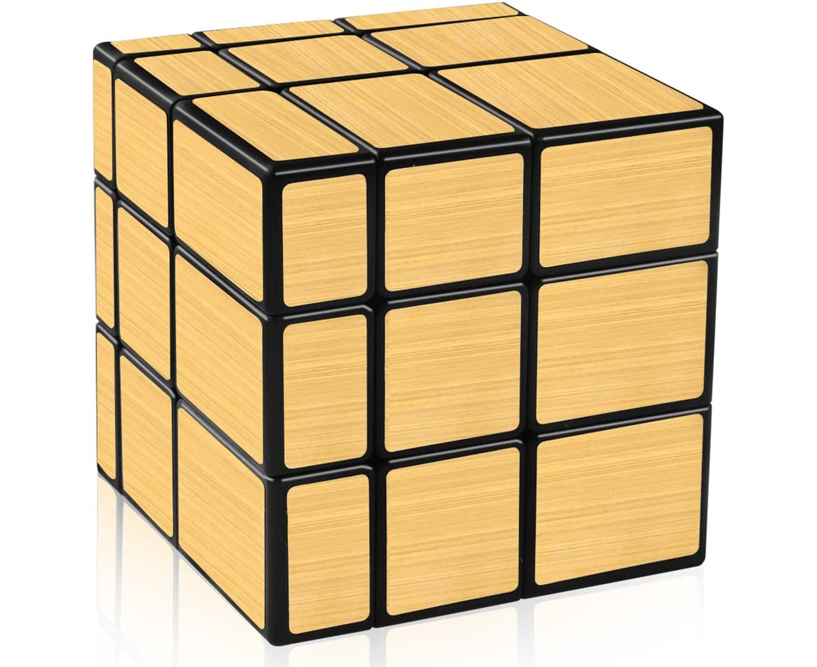 Shengshou Mirror Cube X Speed Cube Gold Mirror Blocks Cube X X Different Shapes Puzzle Cube